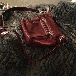 Maroon Cross-body Purse